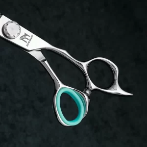 MURASAKI 6.0 Inch Professional Barber Scissors Japan 440C Steel Hairdressing Tools for High-End Hair Cutting in Barber Shops