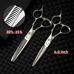 MURASAKI professional hairdressing scissors，6.0-6.5 inch Hair scissors set，VG10 Cobalt steel，High quality barbershop accessories